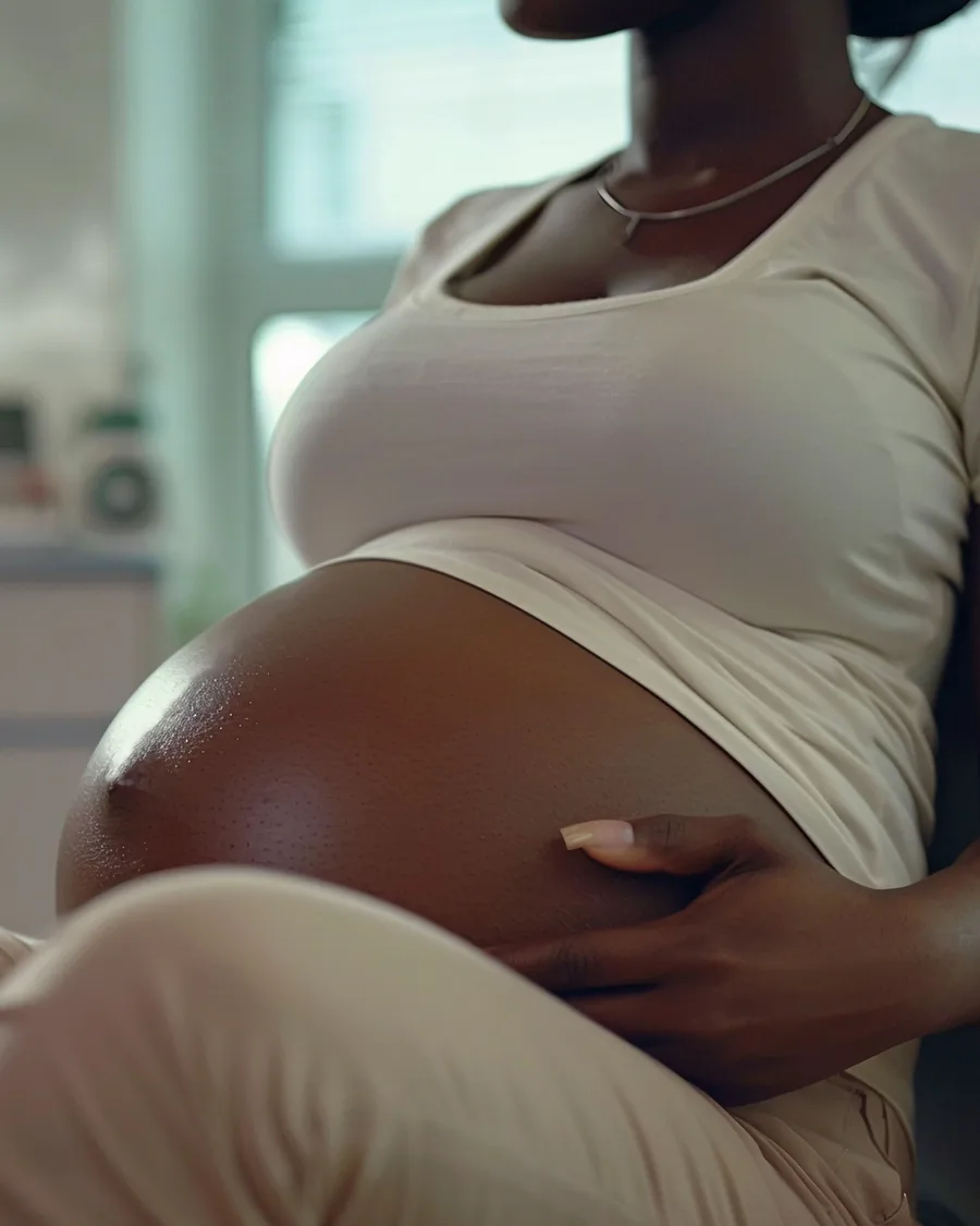 An expectant mother in Accra